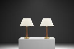 Hans Bergstr m Pair of Model E 1240 Table Lamps by Hans Bergstr m for ASEA Sweden 1940s - 4685302