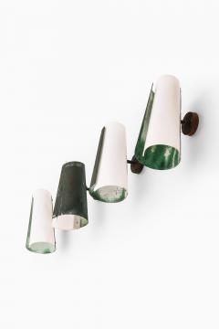 Hans Bergstr m Pair of Wall Lamps in Copper and Plexiglass by Hans Bergstr m 1940s - 4632588