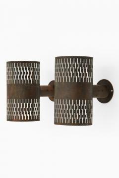Hans Bergstr m Pair of Wall Lamps in Copper by Hans Bergstr m 1940s - 4621850