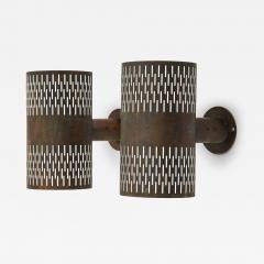 Hans Bergstr m Pair of Wall Lamps in Copper by Hans Bergstr m 1940s - 4621851