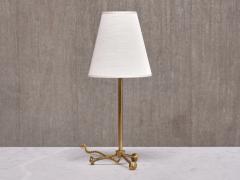 Hans Bergstr m Rare Hans Bergstr m Brass Table Lamp Model 732 Atelj Lyktan Sweden 1940s - 4300574