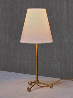Hans Bergstr m Rare Hans Bergstr m Brass Table Lamp Model 732 Atelj Lyktan Sweden 1940s - 4300575