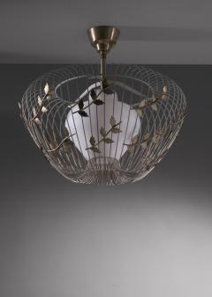 Hans Bergstr m Rare Hans Bergstr m ceiling lamp - 3502164