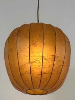 Hans Bergstr m Rare Mid Century Modern Cocoon Pendant Lamp or Hanging Light Sweden 1960s - 4713515