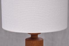 Hans Bergstr m Sculptural Hans Bergstr m Oak Table Lamp Model 762 Atelj Lyktan Sweden 1960s - 3821757