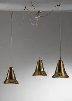 Hans Bergstr m Set of 3 Hans Bergstr m brass pendants - 4601739