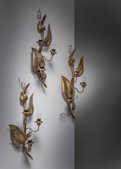Hans Bergstr m Set of 3 Hans Bergstr m wall lamps - 4118642