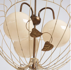 Hans Bergstr m Swedish Modern style ceiling lamp attributed to Hans Bergstr m - 3027417