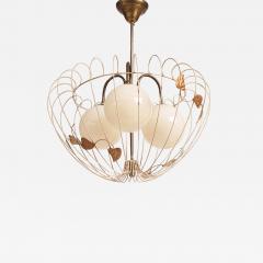 Hans Bergstr m Swedish Modern style ceiling lamp attributed to Hans Bergstr m - 3034619