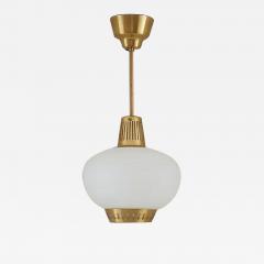 Hans Bergstr m Swedish Pendants in Brass and Glass by Hans Bergstr m for Atelj Lyktan - 3401434