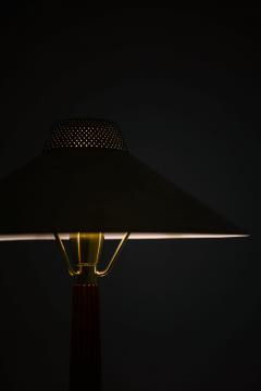 Hans Bergstr m Table Lamp in Brass and Mahogany by Hans Bergstr m 1950s - 4555446