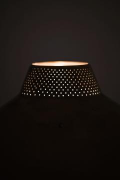 Hans Bergstr m Table Lamp in Brass and Mahogany by Hans Bergstr m 1950s - 4555536