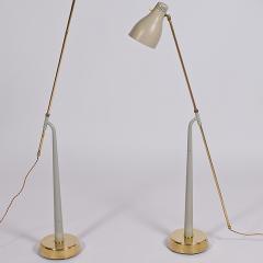 Hans Bergstr m Two Floor Lamps by Hans Bergstr m for Atelje Lyktan 1950s - 1842386