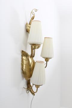 Hans Bergstrom Swedish Wall Lamp Rankan in Brass by Hans Bergstr m for Atelj Lyktan - 803836