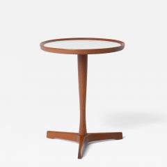 Hans C Andersen Hans C Andersen Mid Century Modern Side Table in White Artex Denmark 1960s - 4565846