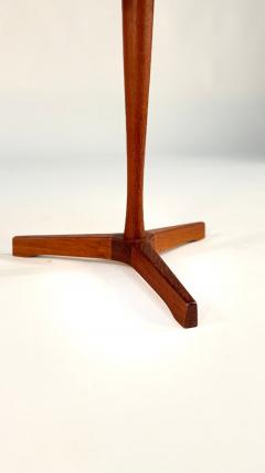 Hans C Andersen Hans C Andersen Solid Teak Side Table by Artex with Red Top - 4232647