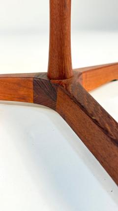 Hans C Andersen Hans C Andersen Solid Teak Side Table by Artex with Red Top - 4232649