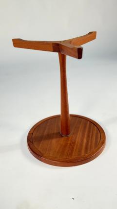 Hans C Andersen Hans C Andersen Solid Teak Side Table by Artex with Red Top - 4232650