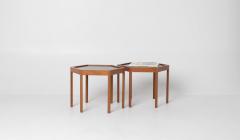 Hans C Andersen Set 2 Hans C Andersen Danish modern Teak Hexagon Stacking End Tables - 4440405