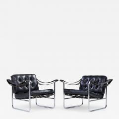 Hans Eichenberger Hans Eichenberger for De Sede Model HE 113 Mid Century Lounge Chairs Pair - 4352297