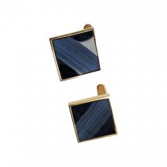 Hans Hansen Hans Hansen 14kt Gold cufflinks with Carved Onyx - 1582695