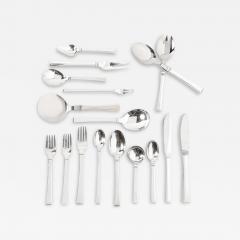 Hans Hansen Mid Century Sterling Silver Bell Pattern Flatware Set for Six by Hans Hansen - 4000422