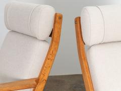 Hans J Wegner GE290A White Oak Lounge Chairs - 2882880
