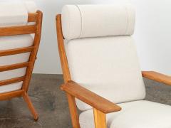 Hans J Wegner GE290A White Oak Lounge Chairs - 2882881