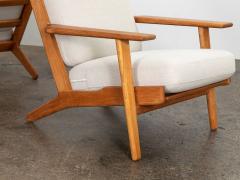 Hans J Wegner GE290A White Oak Lounge Chairs - 2882882