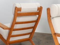 Hans J Wegner GE290A White Oak Lounge Chairs - 2882884