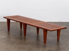Hans J Wegner for Johannes Hansen Slatted Teak Bench - 2962584