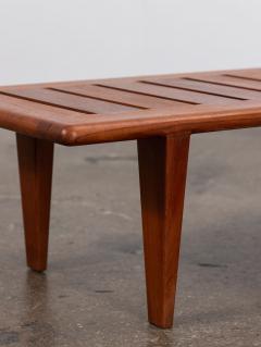Hans J Wegner for Johannes Hansen Slatted Teak Bench - 2962588