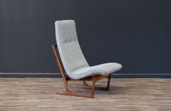 Hans Juergens Mid Century Modern Sculpted Sleigh Base Lounge Chair by Hans Juergens - 3485835