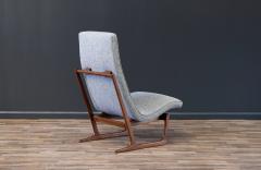 Hans Juergens Mid Century Modern Sculpted Sleigh Base Lounge Chair by Hans Juergens - 3485836