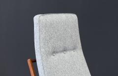 Hans Juergens Mid Century Modern Sculpted Sleigh Base Lounge Chair by Hans Juergens - 3485841