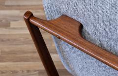 Hans Juergens Mid Century Modern Sculpted Sleigh Base Lounge Chair by Hans Juergens - 3485843