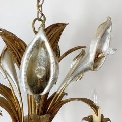 Hans K gl HANS KOGL GILT CALLA LILY CHANDELIER 1970S - 3030728