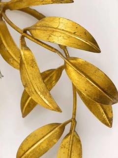 Hans K gl Hans K gl Large Hollywood Regency Gilt Metal Wall Light Sconce Maison Jansen - 4041745