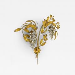 Hans K gl Hans K gl Large Hollywood Regency Gilt Metal Wall Light Sconce Maison Jansen - 4044043