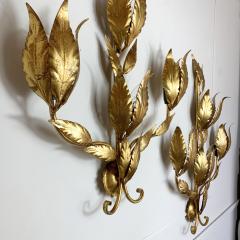 Hans K gl Hans Kogl Gilt Wall Lights 1970s - 3030952