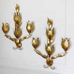 Hans K gl Hans Kogl Gilt Wall Lights 1970s - 3030955