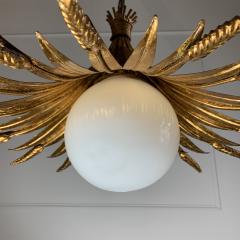 Hans K gl Hans Kogl Gilt Wheatsheaf and Glass Globe Pendant Light - 3032352