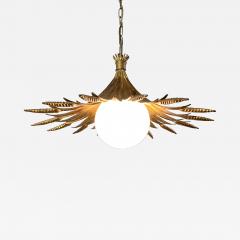 Hans K gl Hans Kogl Gilt Wheatsheaf and Glass Globe Pendant Light - 3037929