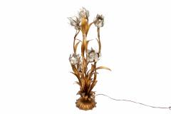 Hans K gl Hollywood Regency Gilt Floral Floor Lamp - 264106