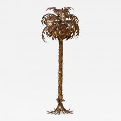 Hans K gl Huge Gilt Metal Palm Tree Floor Lamp by Hans K gl - 703644