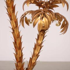 Hans K gl Huge Gilt Metal Two Trunk Palm Tree Floor Lamp by Hans K gl - 546628