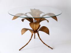Hans K gl Mid Century Modern Amazing Palm Leaves Coffee Table by Hans K gl Germany 1970s - 2609597