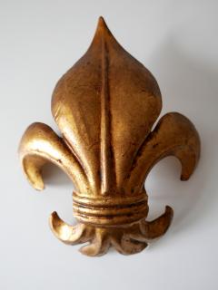 Hans K gl Set of Two Mid Century Modern Gilt Metal Lily Sconces by Hans K gl 1970s Germany - 2401072