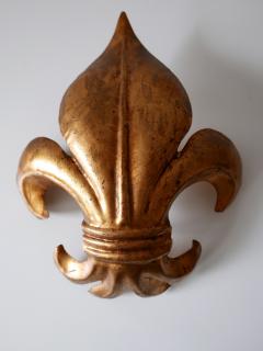 Hans K gl Set of Two Mid Century Modern Gilt Metal Lily Sconces by Hans K gl 1970s Germany - 2401073