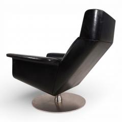 Hans Kaufeld Kaufeld Siesta 62 leather lounge chair with ottoman by Jacques Brule 1960 - 4749539